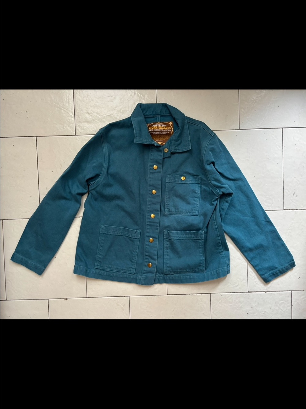 Big Bud Press Work Jacket with Brass Snap XS cotton canvas Levi’s Khaite Anine
